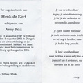 Henk de Kort- Anny Bakx